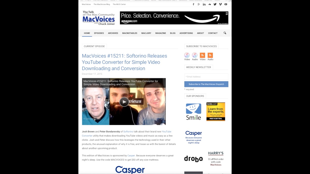 MacVoices #15212: Update – The New MacVoices Web Site