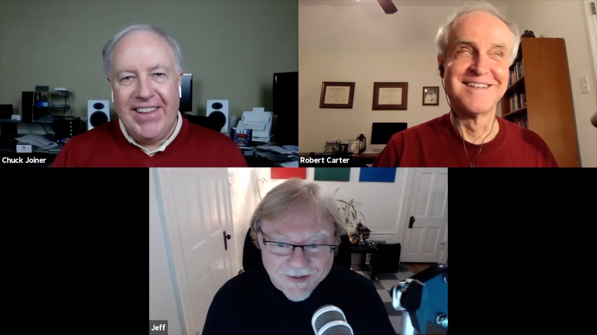 Chuck Joiner, Dr. Robert Carter, Jeff Gamet