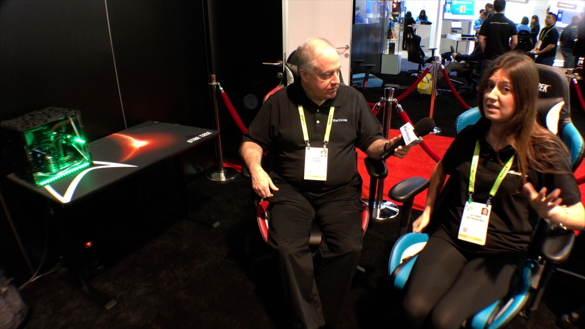 MacVoices #19072: CES – Arozzi Introduces Super-Comfortable Star Trek-Themed Gaming Chairs