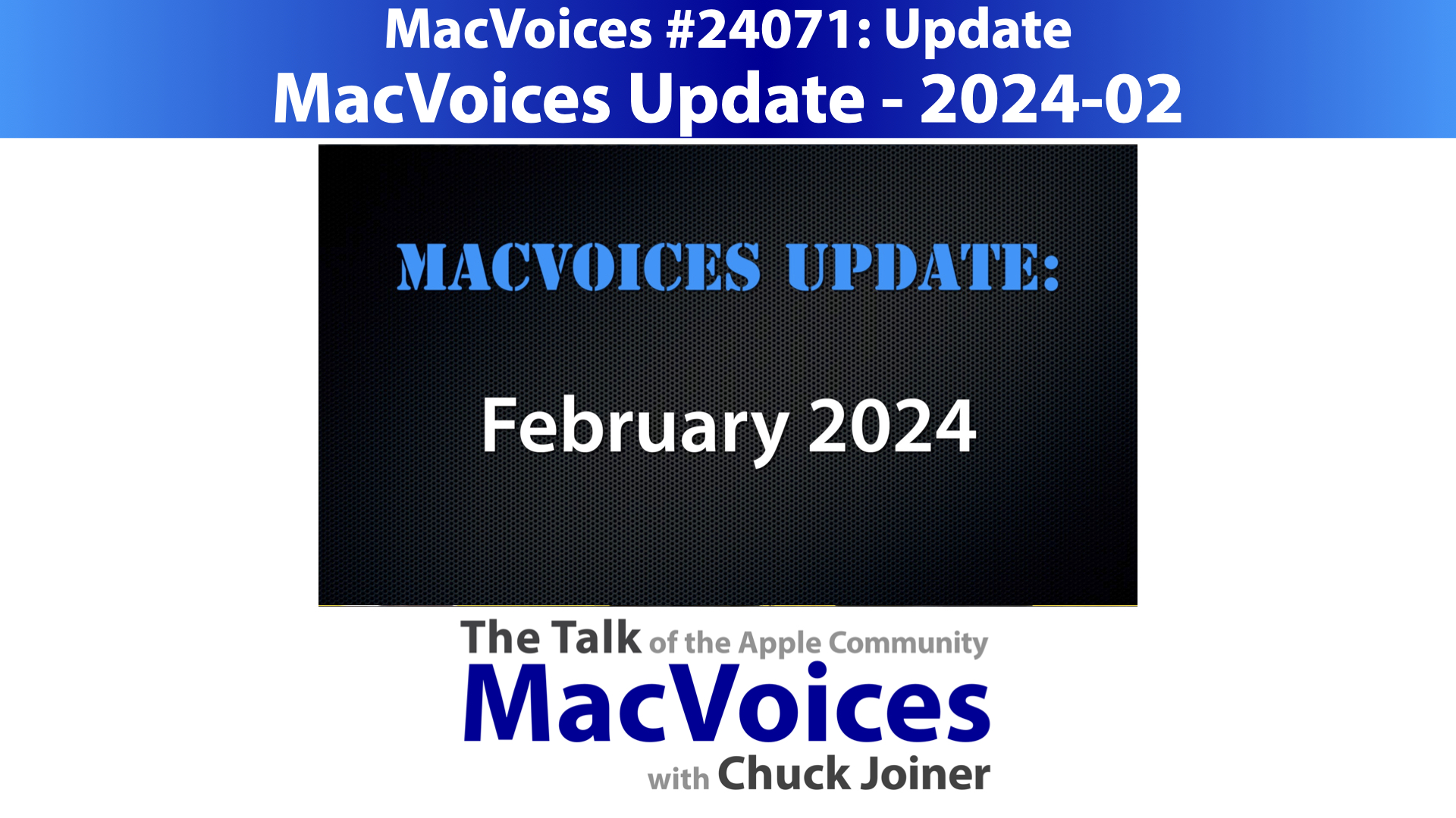 MacVoices Update - 2024-02