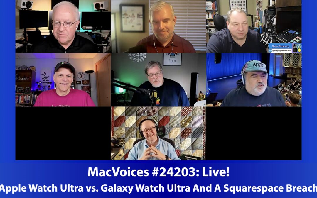 MacVoices #24203: Live! – An Apple Watch Copy; Squarespace Sites Hijacked