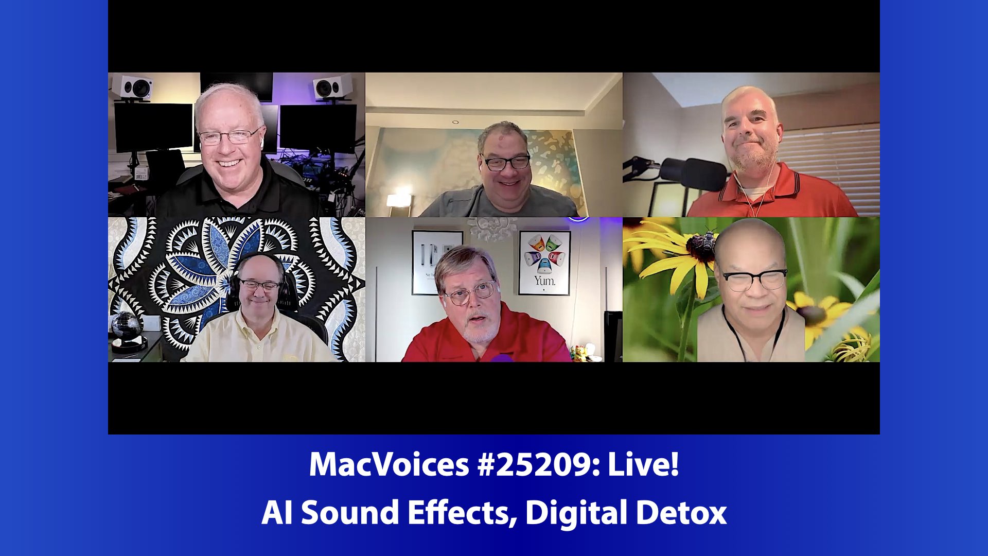 MacVoices 25209 Chuck Joiner, David Ginsburg, Brian Flanigan-Arthurs, Web Bixby, Marty Jencius, Eric Bolden