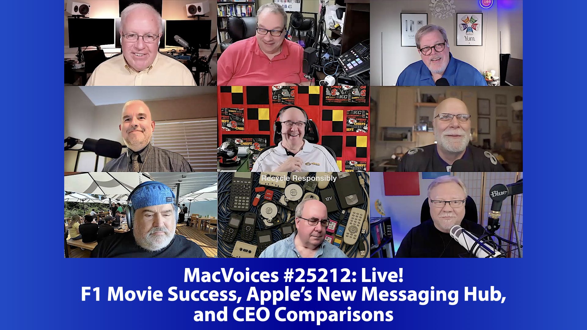 Chuck Joiner, David Ginsburg, Marty Jencius, Brian Flanigan-Arthurs, Web Bixby, Guy Serle, Jim Rea, Mark Fuccio, Jeff Gamet