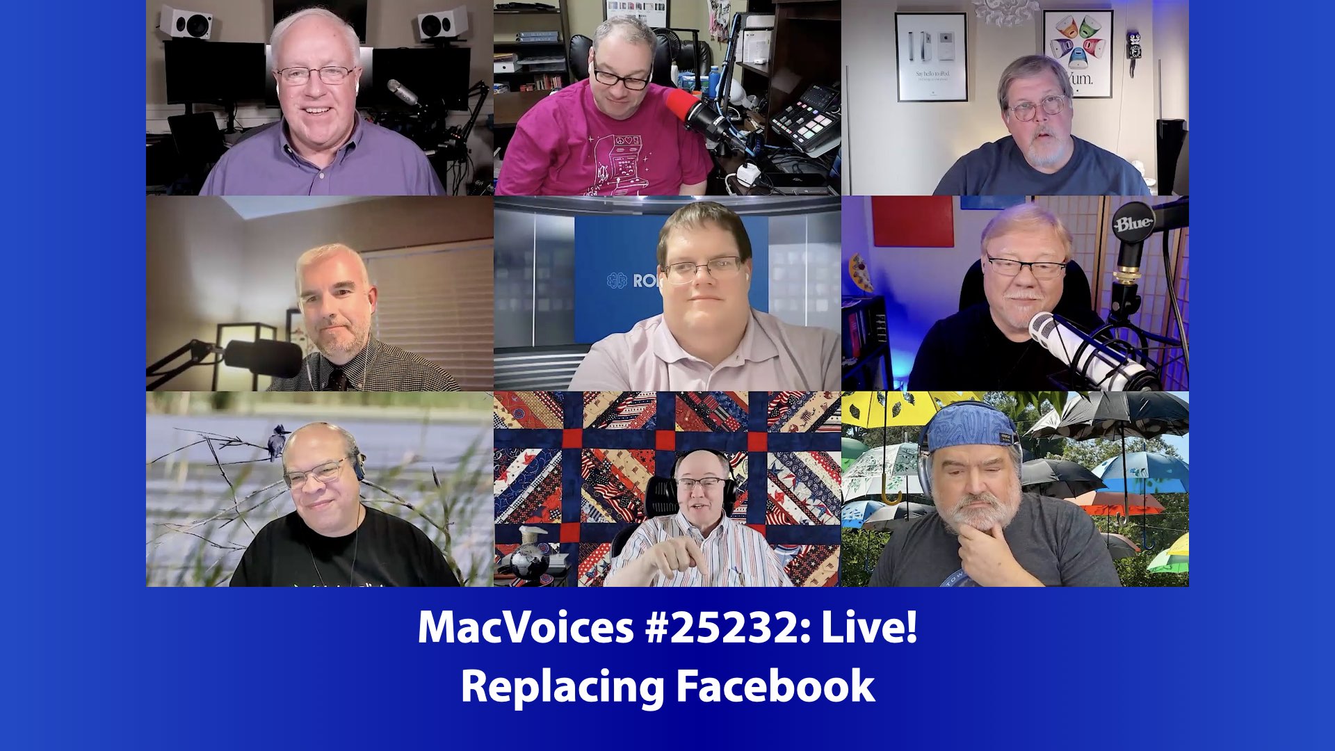 Chuck Joiner, David Ginsburg, Marty Jencius, Brian Flanigan-Arthurs, Ben Roethig, Jeff Gamet, Eric Bolden, Web Bixby, and Jim Rea