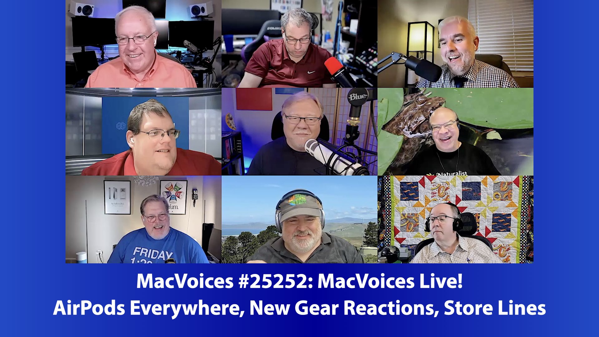 MacVoices 25252 Chuck Joiner, Dave Ginsburg, Brian Flanigan-Arthurs, Ben Roethig, Jeff Gamet, Eric Bolden, Marty Jencius, Jim Rea, Web Bixby