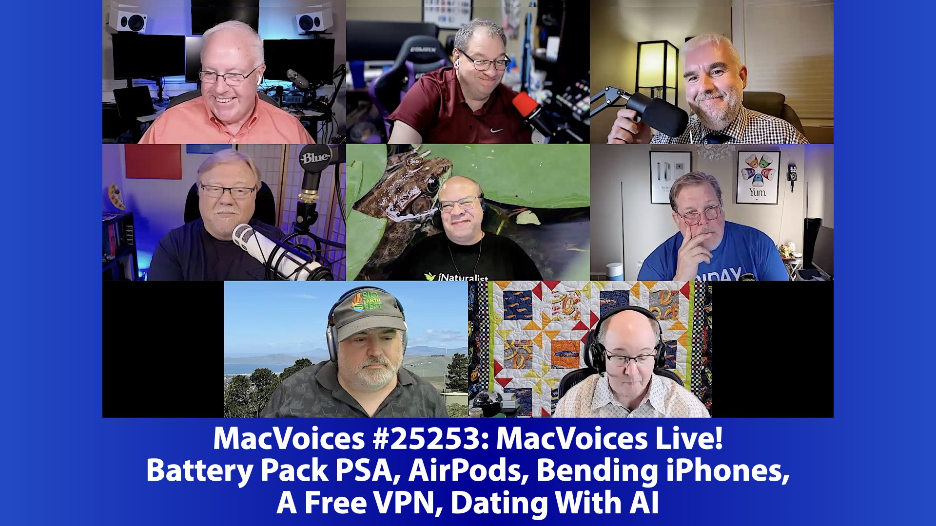 Chuck Joiner, Dave Ginsburg, Brian Flanigan-Arthurs, Jeff Gamet, Eric Bolden, Marty Jencius, Jim Rea, Web Bixby