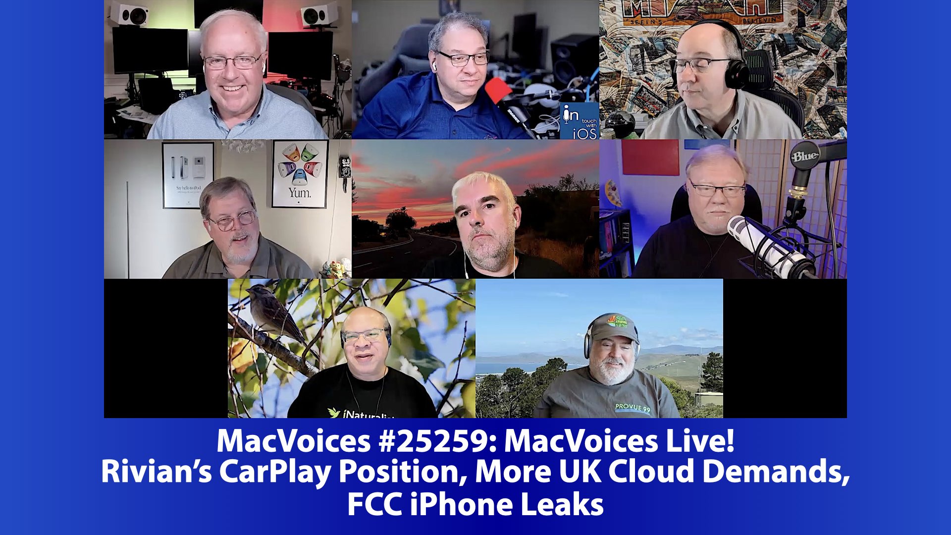 Chuck Joiner, David Ginsburg, Web Bixby, Marty Jencius, Brian Flanigan-Arthurs, Jeff Gamet, Eric Bolden, and Jim Rea