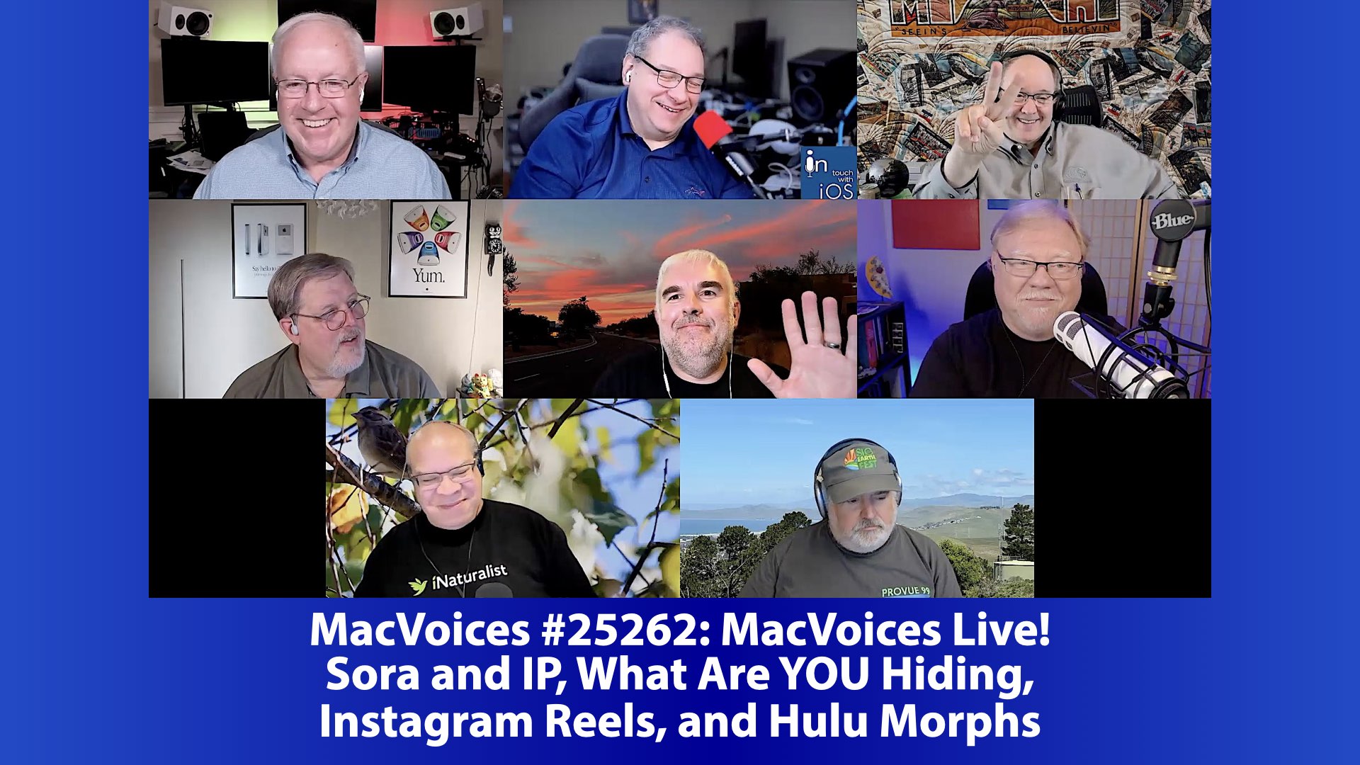 Chuck Joiner, David Ginsburg, Web Bixby, Marty Jencius, Brian Flanigan-Arthurs, Jeff Gamet, Eric Bolden, and Jim Rea