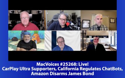 MacVoices #25268: CarPlay Ultra Supporters, California Regulates ChatBots, Amazon Disarms James Bond