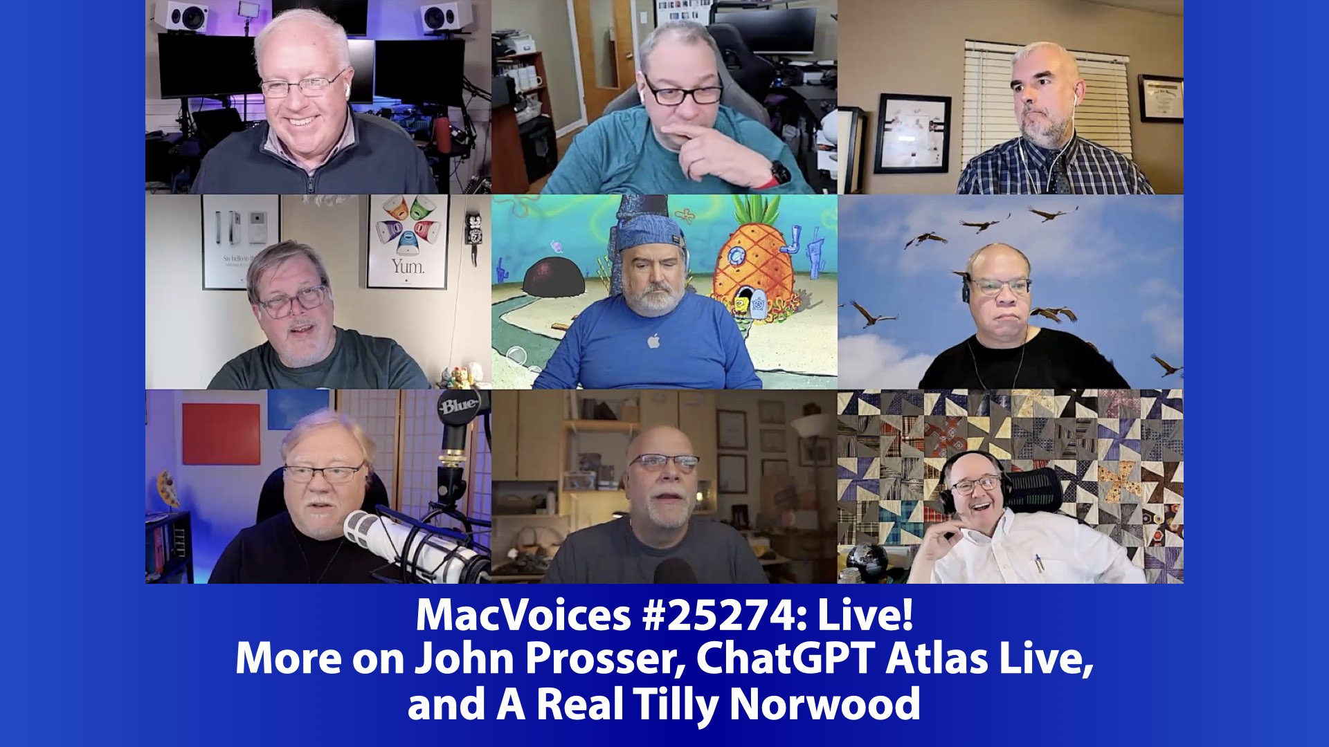 Chuck Joiner, David Ginsburg, Brian Flanigan-Arthurs, Marty Jencius, Jim Rea, Eric Bolden, Jeff Gamet, Guy Serle, and Web Bixby