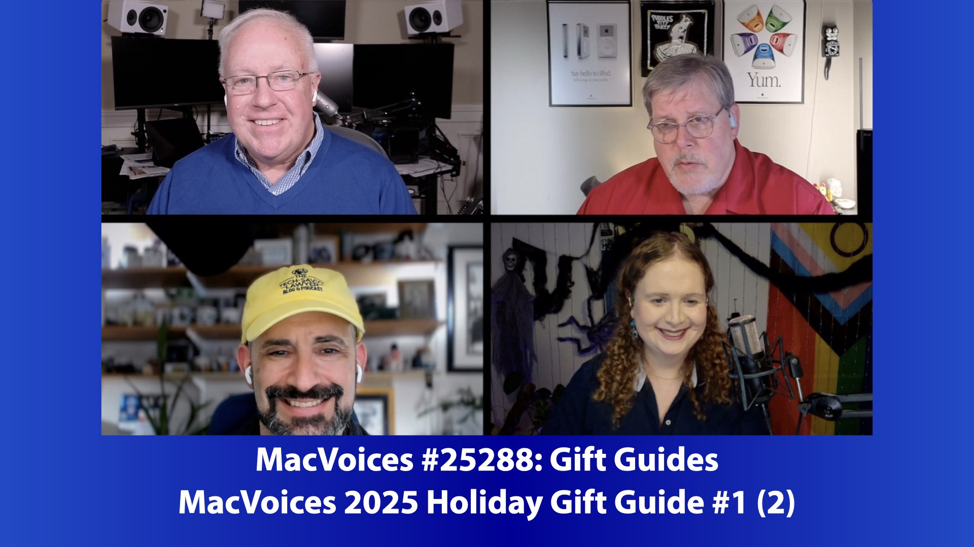 MacVoices 25288 Chuck Joiner, Marty Jencius, Michael D.J. Eisenberg, and Patrice Brend'amour