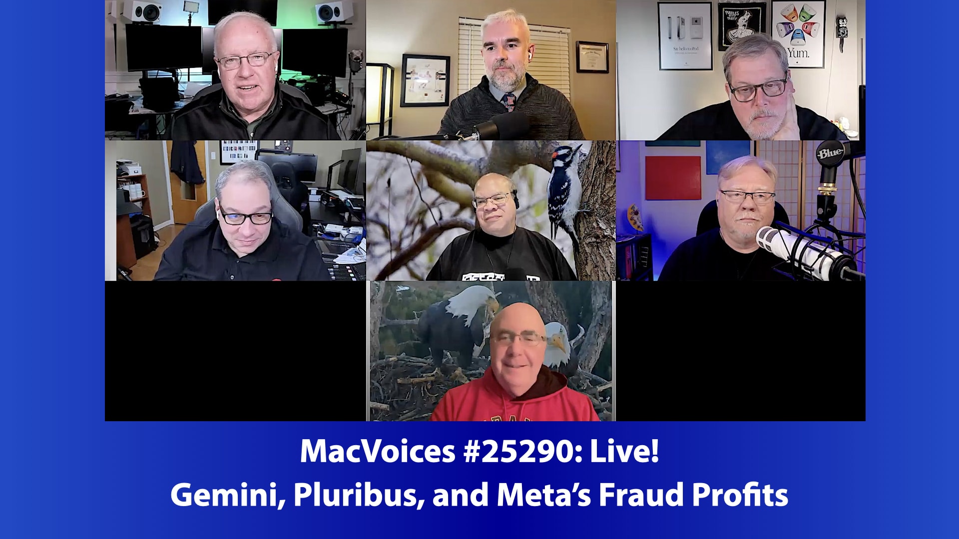 MacVoices 25290 Chuck Joiner, Brian Flanigan-Arthurs, Marty Jencius, Eric Bolden, Jeff Gamet, and Mark Fuccio