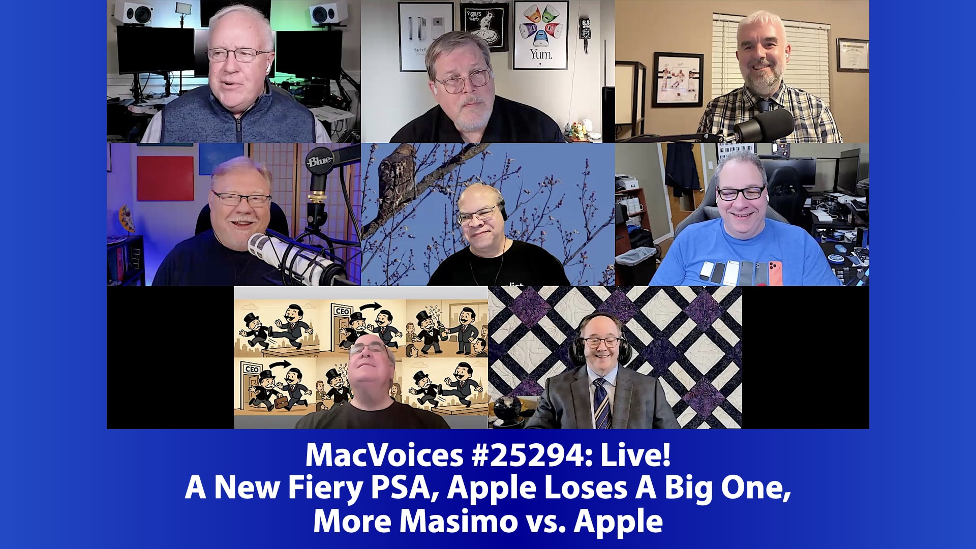 Chuck Joiner, Marty Jencius, Brian Flanigan-Arthurs, Jeff Gamet, Eric Bolden, Dave Ginsburg, Mark Fuccio, Web Bixby, Jim Rea