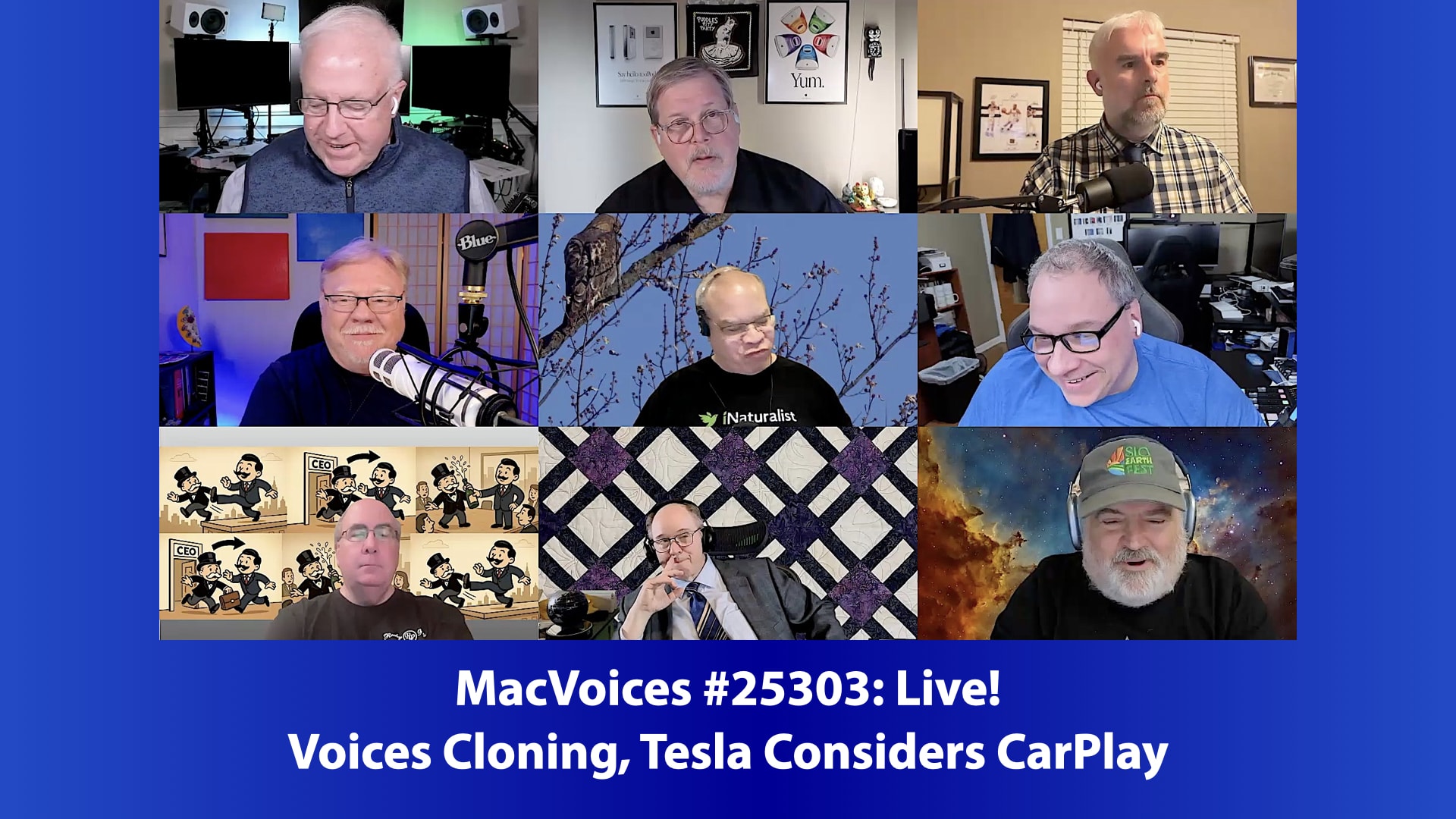 Chuck Joiner, Marty Jencius, Brian Flanigan-Arthurs, Jeff Gamet, Eric Bolden, Dave Ginsburg, Mark Fuccio, Web Bixby, Jim Rea