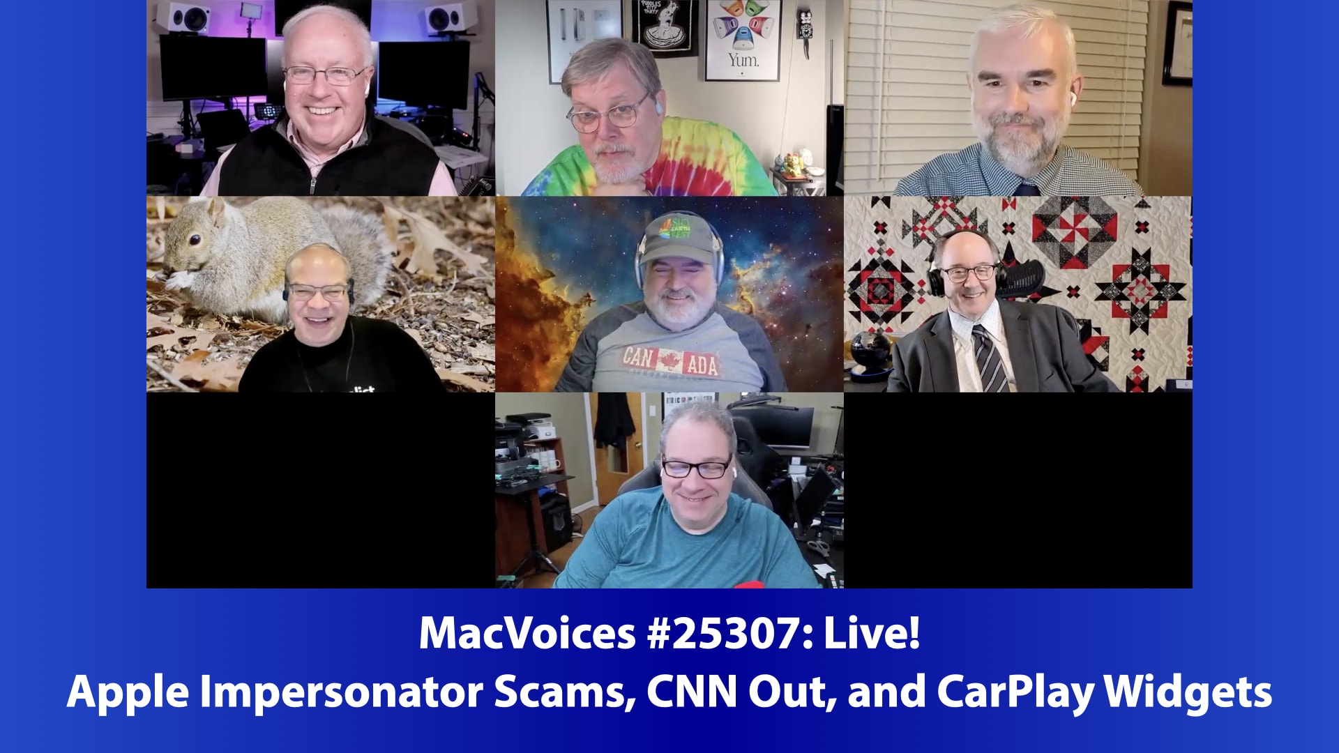 MacVoices 25307 Chuck Joiner, Marty Jencius, Brian Flanigan-Arthurs, Eric bolden, Jim Rea, Web Bixby, David Ginsburg