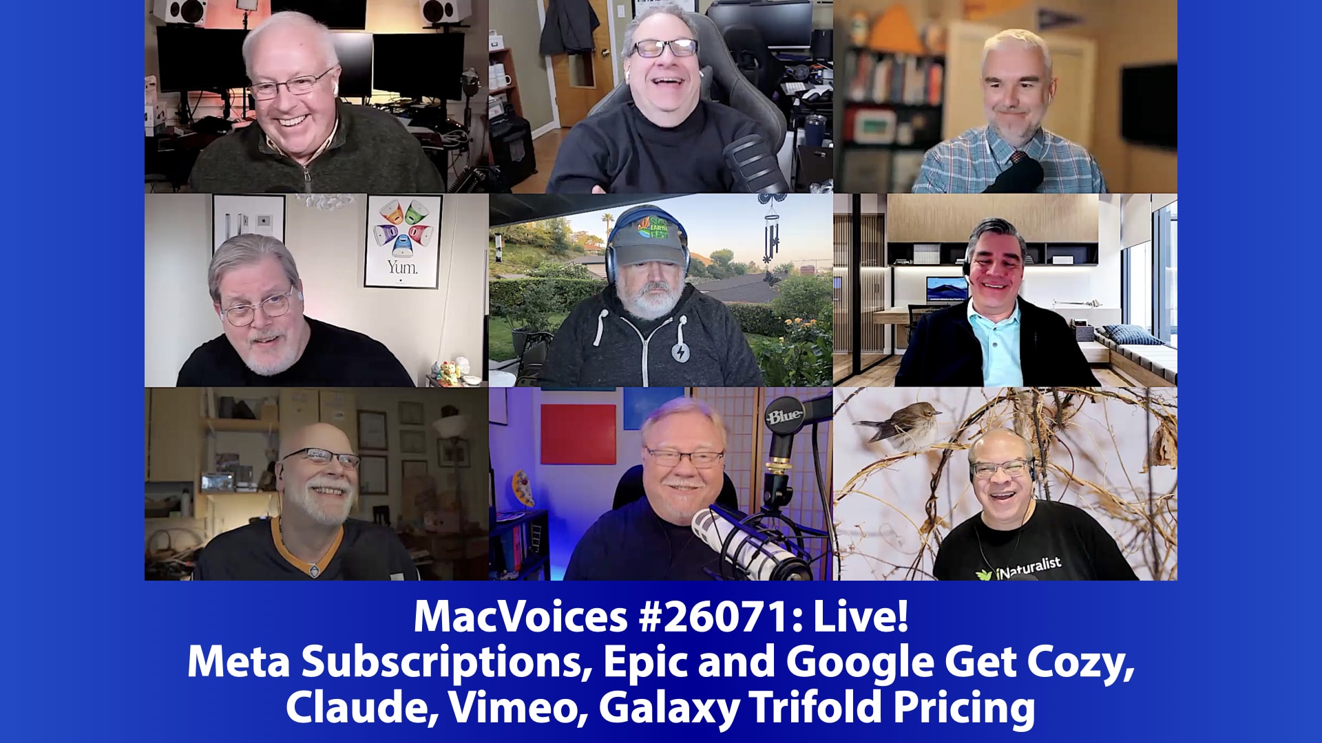 Chuck Joiner, David Ginsburg, Brian Flanigan-Arthurs, Marty Jencius, Jim Rea, Norbert Frassa, Guy Serle, Jeff Gamet, and Eric Bolden