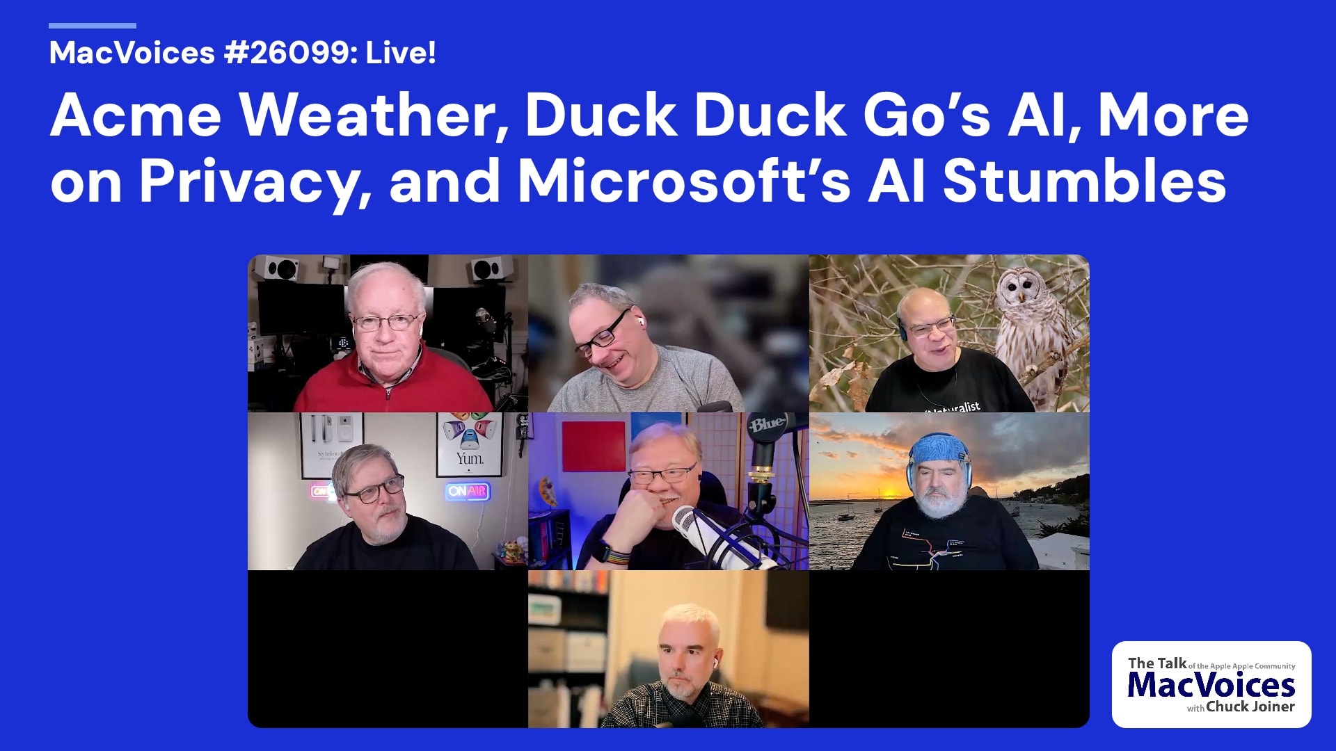 Chuck Joiner, David Ginsburg, Eric Bolden, Marty Jencius, Jeff Gamet, Jim Rea, and Brian Flanigan-Arthurs