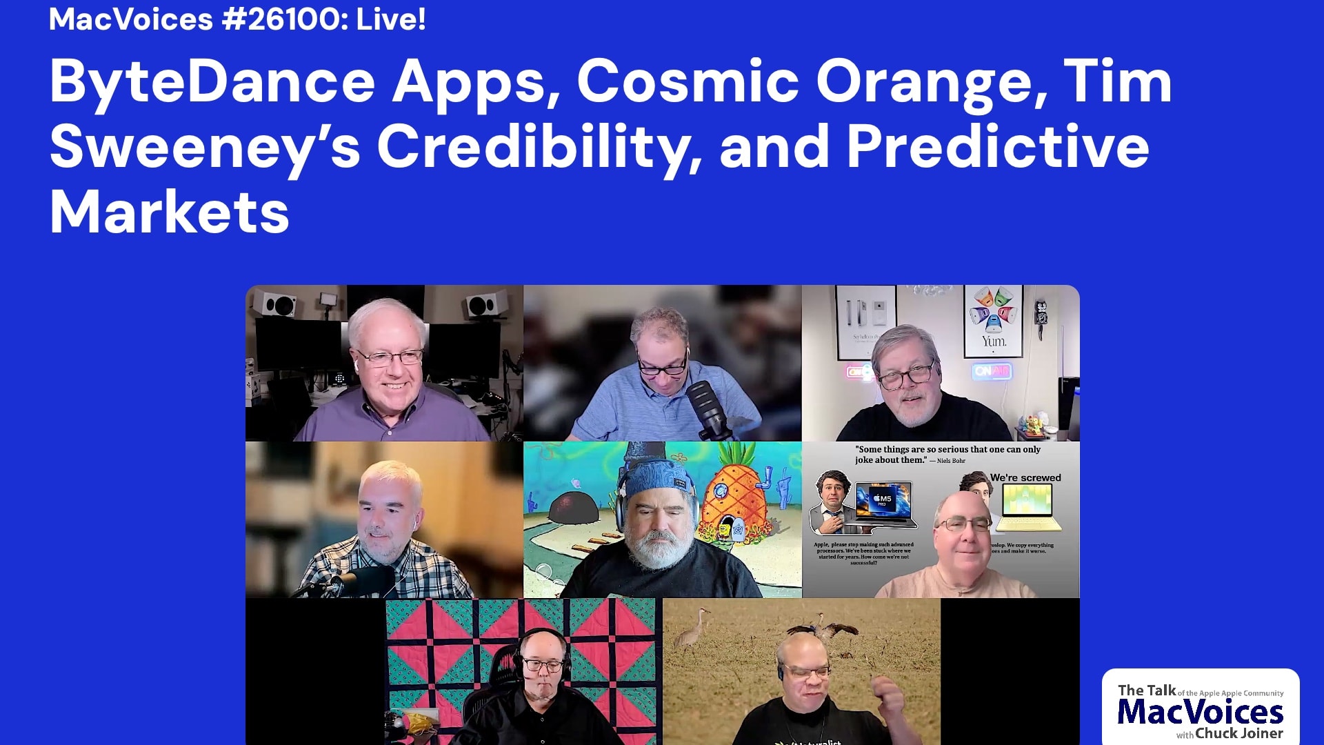 Chuck Joiner, David Ginsburg, Eric Bolden, Marty Jencius, Jeff Gamet, Jim Rea, and Brian Flanigan-Arthurs