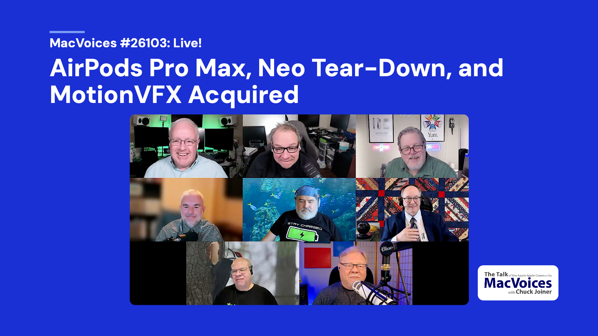 Chuck Joiner, David Ginsburg, Marty Jencius, Brian Flanigan-Arthurs, Jim Rea, Web Bixby, Eric Bolden, and Jeff Gamet