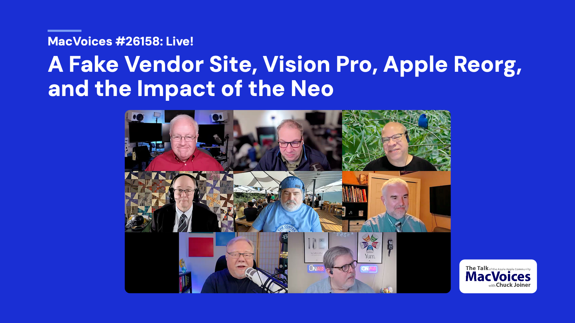 Chuck Joiner, David Ginsburg, Eric Bolden, Web Bixby, Jim Rea, Brian Flanigan-Arthurs, Jeff Gamet, and Marty Jencius