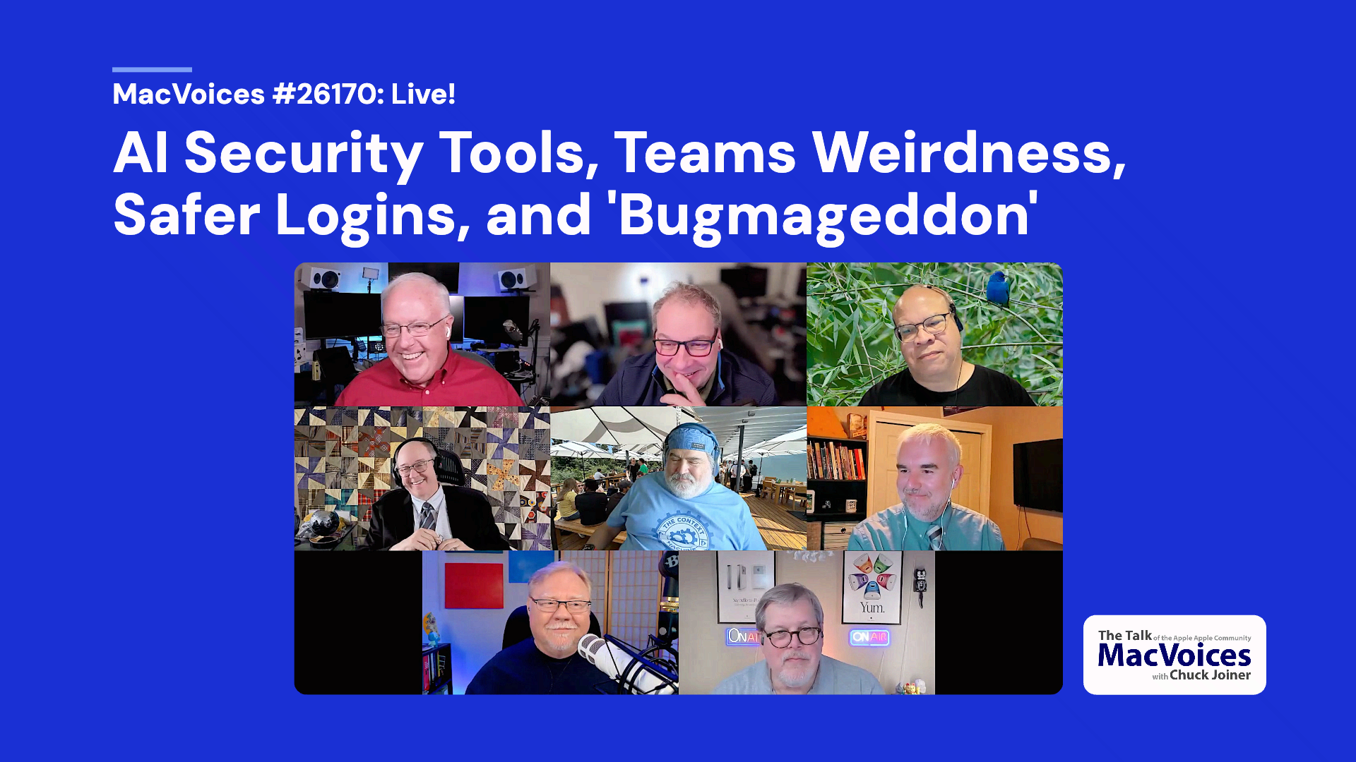 Chuck Joiner, David Ginsburg, Eric Bolden, Web Bixby, Jim Rea, Brian Flanigan-Arthurs, Jeff Gamet, and Marty Jencius