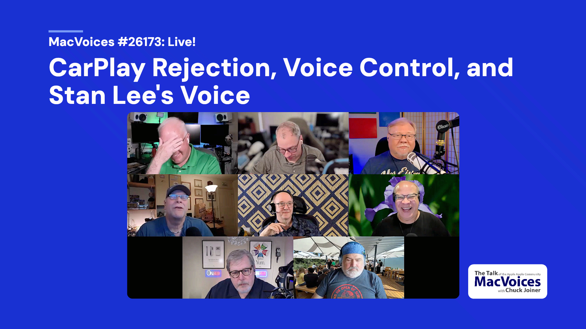 Chuck Joiner, David Ginsburg, Jeff Gamet, Guy Serle, Web Bixby, Eric Bolden, Marty Jencius, and Jim Rea