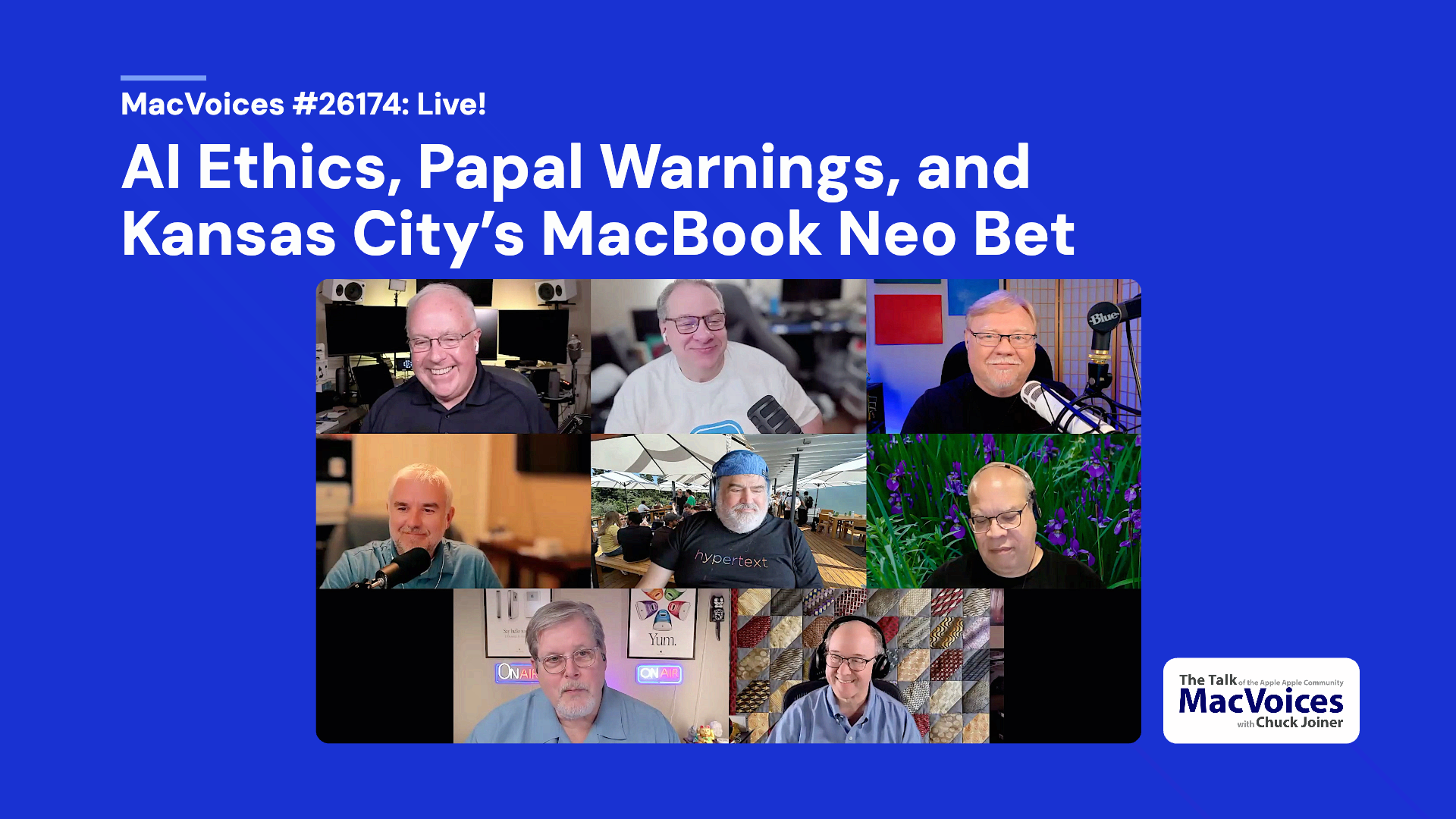 Chuck Joiner, David Giinsburg, Jeff Gamet, Brian Flanigan-Arthurs, Jim Rea, Eric Bolden, Marty Jencius, and Web Bixby
