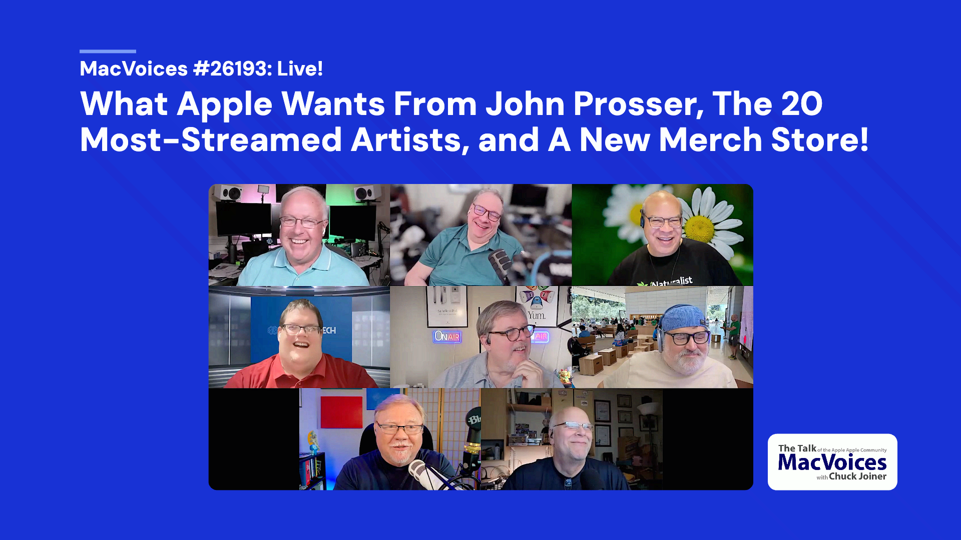 Chuck Joiner, David Ginsburg, Eric Bolden, Ben Roethig, Marty Jencius, Jim Rea, Jeff Gamet, and Guy Serle