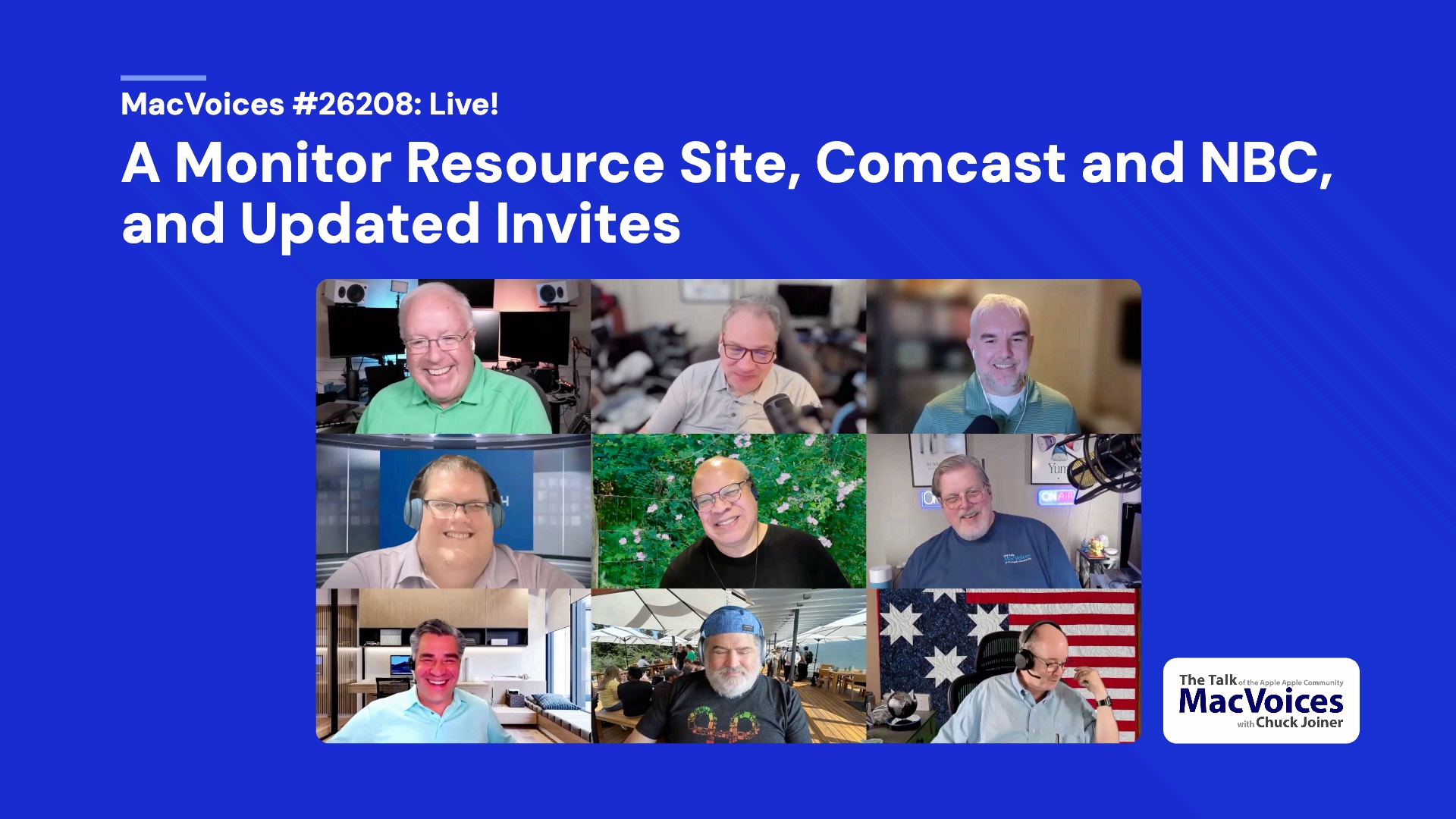 Chuck Joiner, David Ginsburg, Brian Flanigan Arthurs, Ben Roethig, Eric Bolden, Jarty Jencius, Jeff Gamet, Norbert Frassa, Jim Rea, Web Bixby